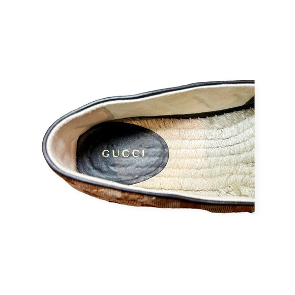 GUCCI GG Matelasse Canvas Monogram Logo Espadrilles Loafers Size EU 36.5… - Picture 10 of 12